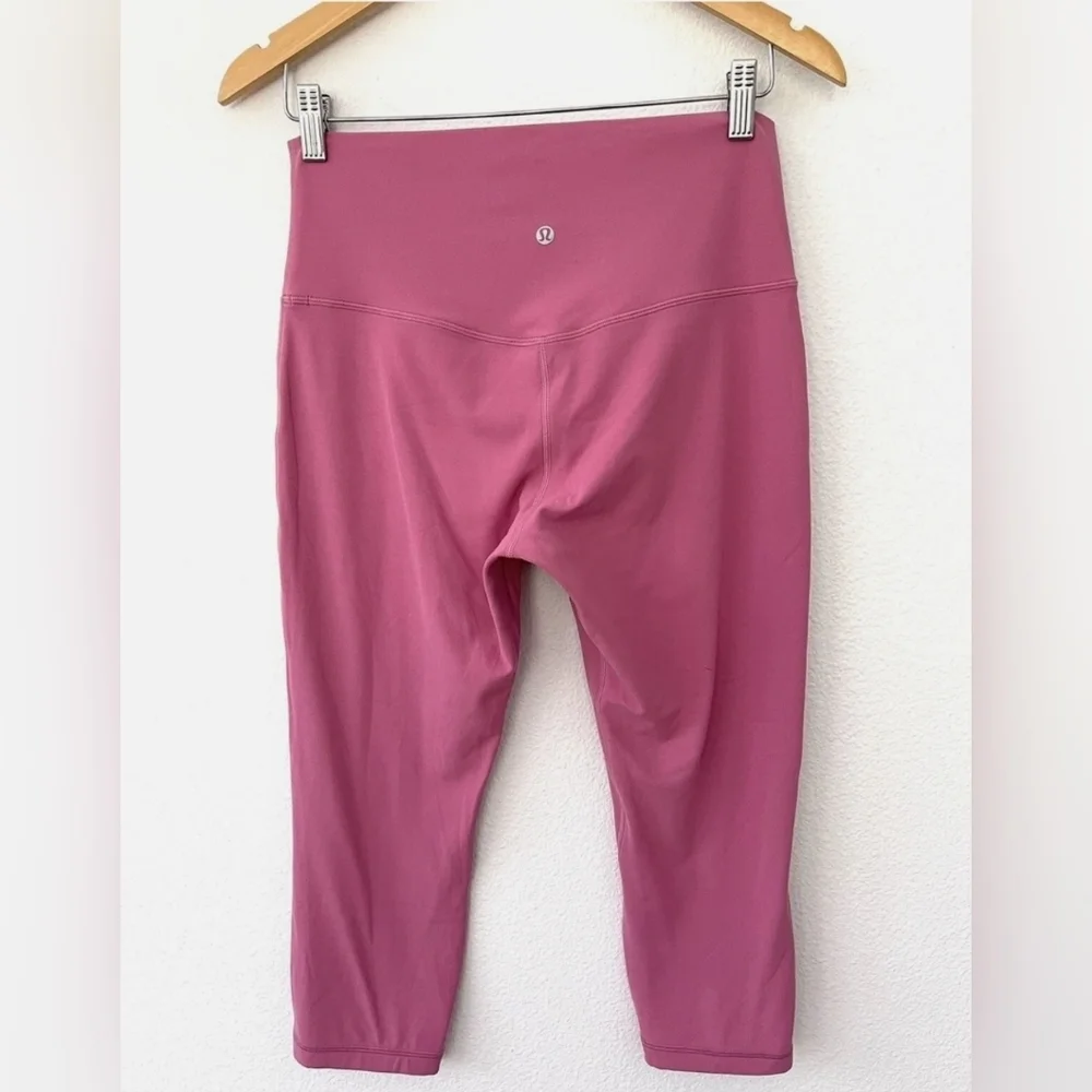 Lululemon Womens Align HR Crop Legging, Blossom Pink, Nulu Soft, - Picture 2 of 4